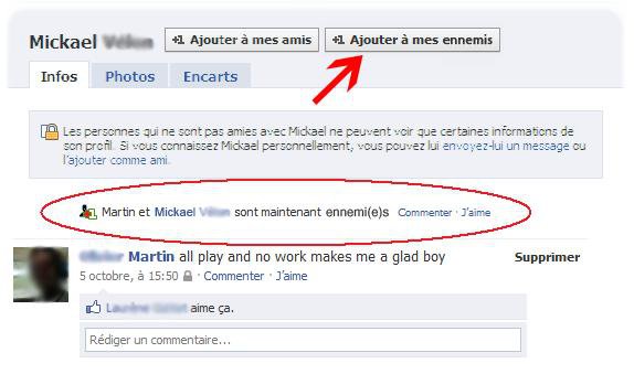 Image dlire : Ajouter  mes ennemis