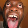 Image delire : tte pouvantable avec des yeux exorbits